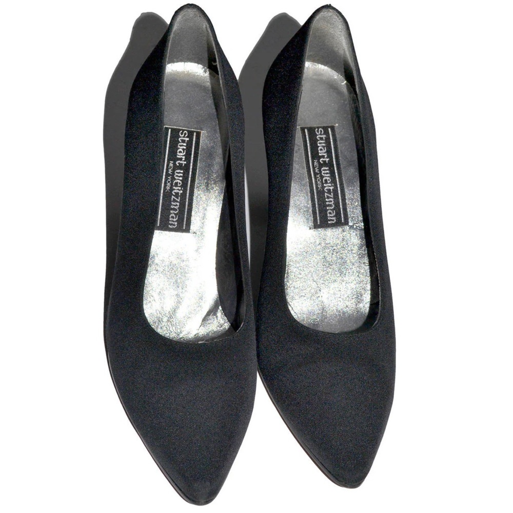 Stuart Weitzman For F. Piner Black Heel Shoes Size 9